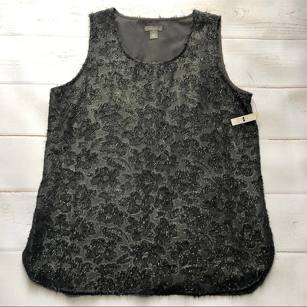 NWT - Halogen - Women’s Black Sleeveless Blouse